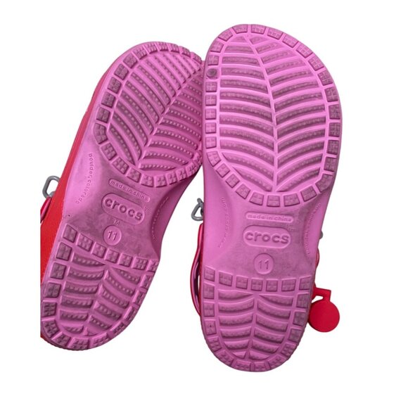Frankenberry Crocs Limited Edition Pink‎ Clogs Size 11 With Chain Strap - Picture 6 of 7